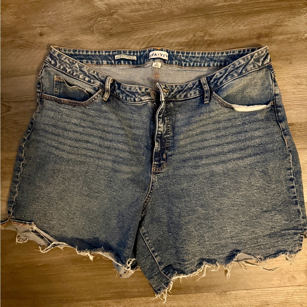 Ava and Viv Distressed Shorts